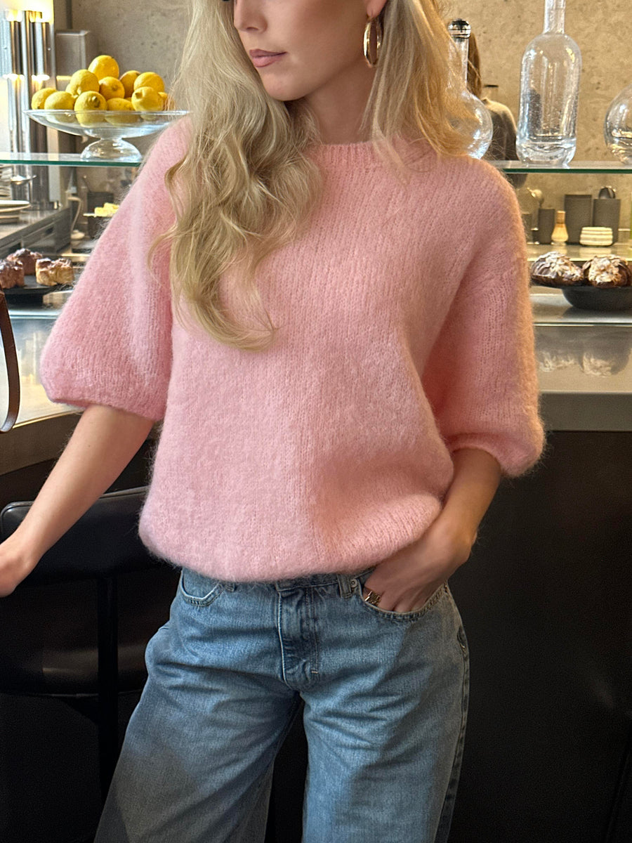 Elise Embroidery Shirt Dress - Pink