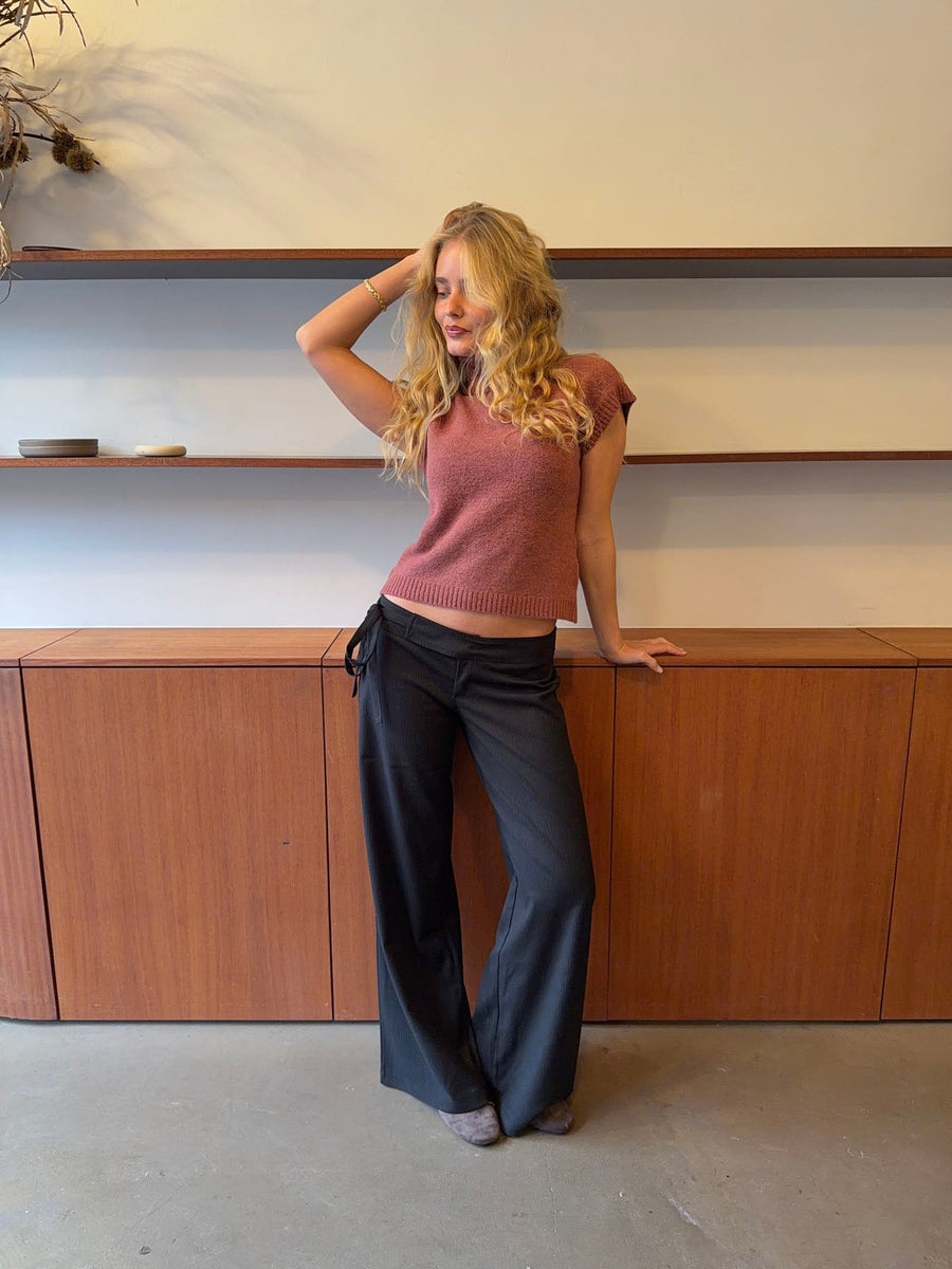 Buka suit trousers with stripes - Black