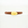 Sleek belt - Brown/gold