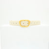 Heritage belt - White/gold