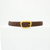 Heritage belt - Dark brown/gold