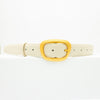 Heritage belt - White/gold
