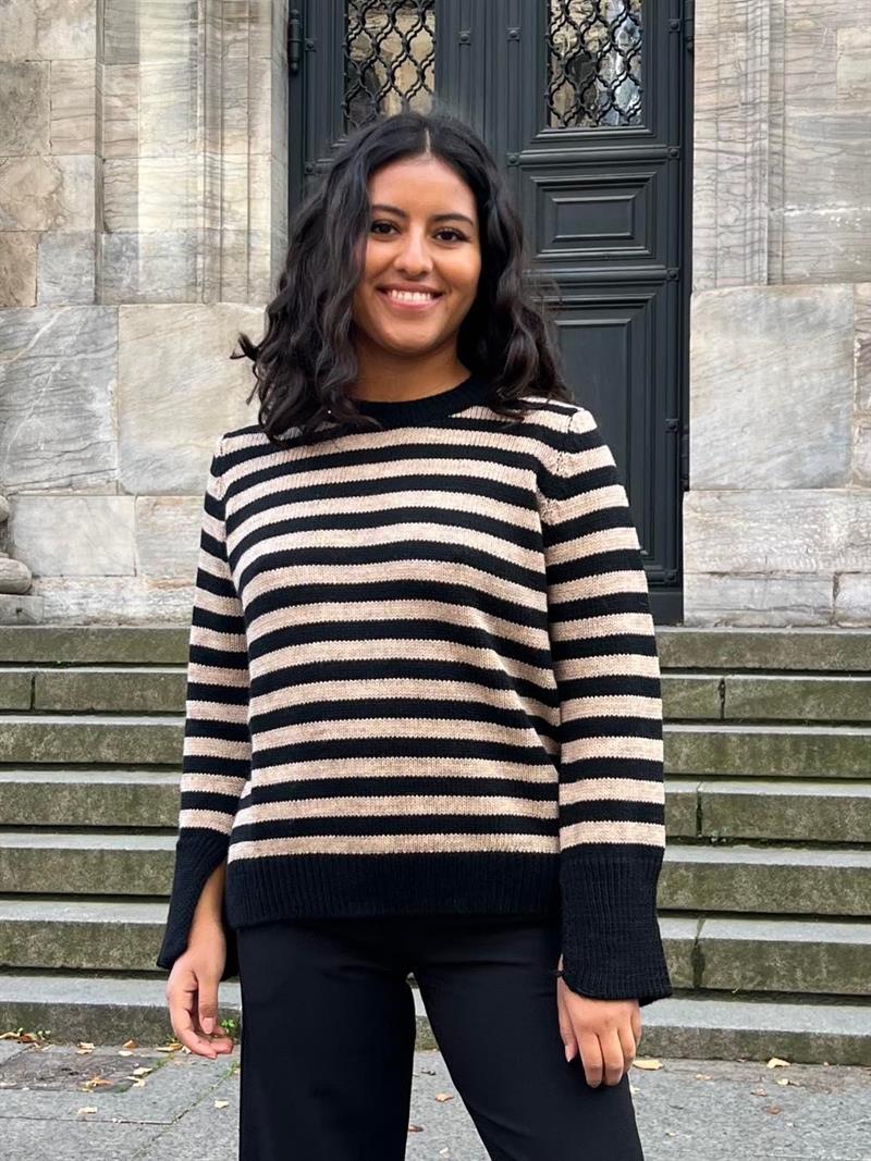 Paulina knit - beige/black