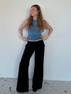Anna Olympia wide leg suit pants - Black