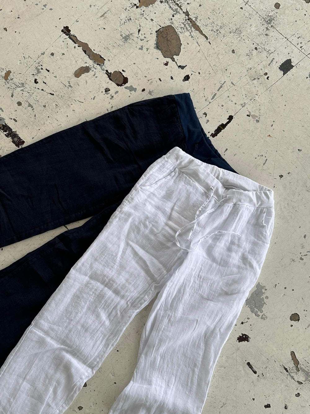 Angel linen pants - navy