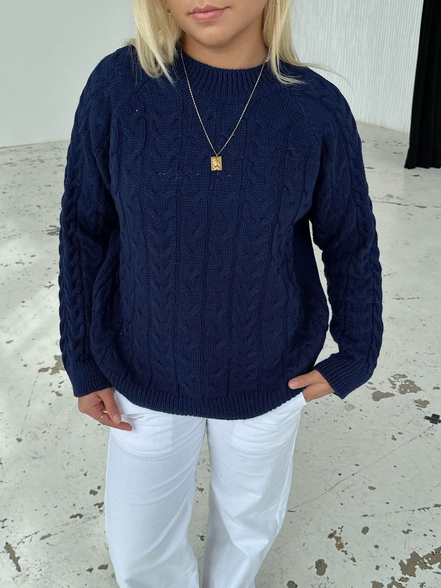 Alison knit - navy