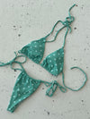 Kiana bikini - green with white dots