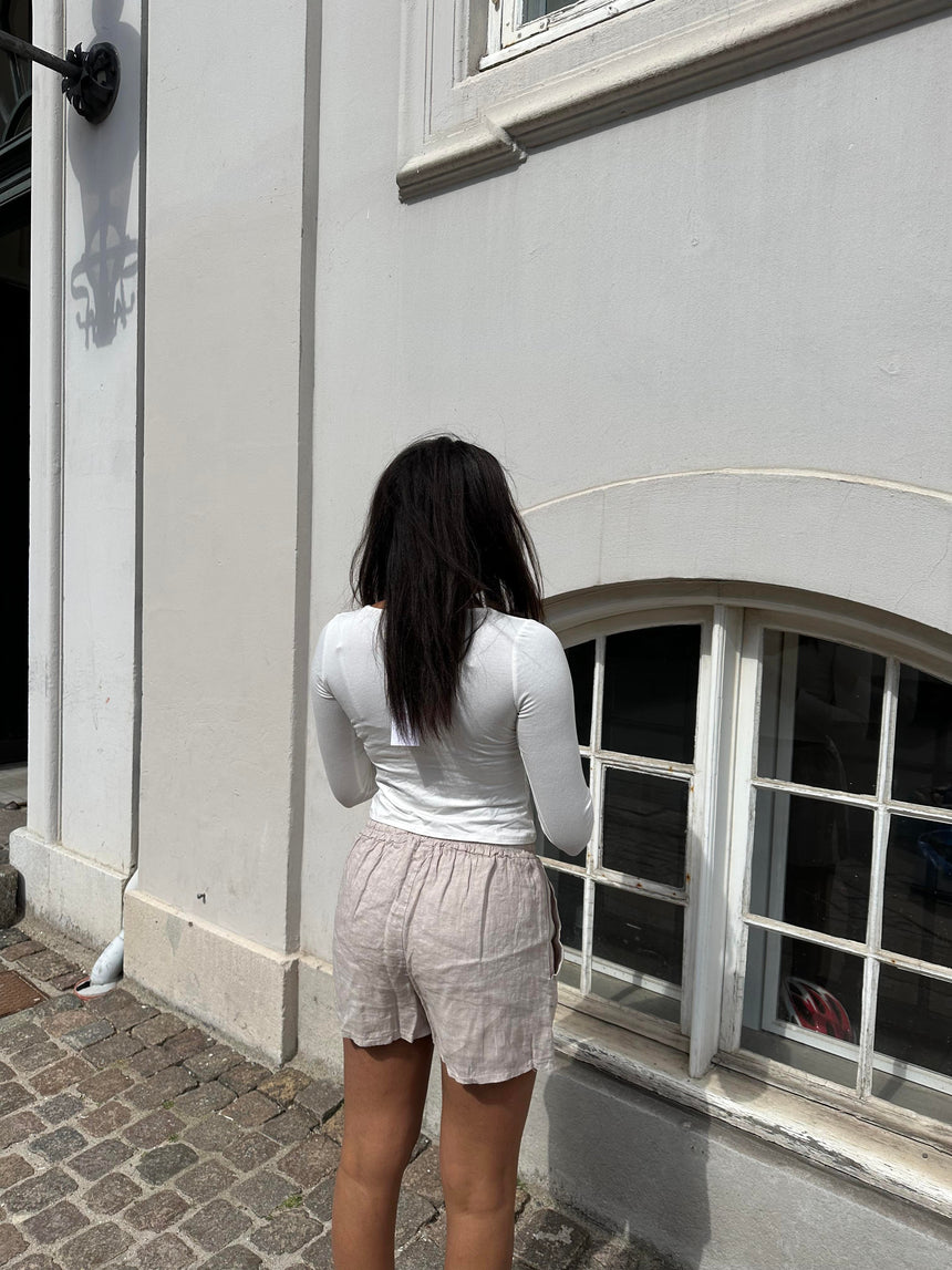 Kailey linen shorts - beige