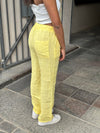 Signe linen pants - Yellow