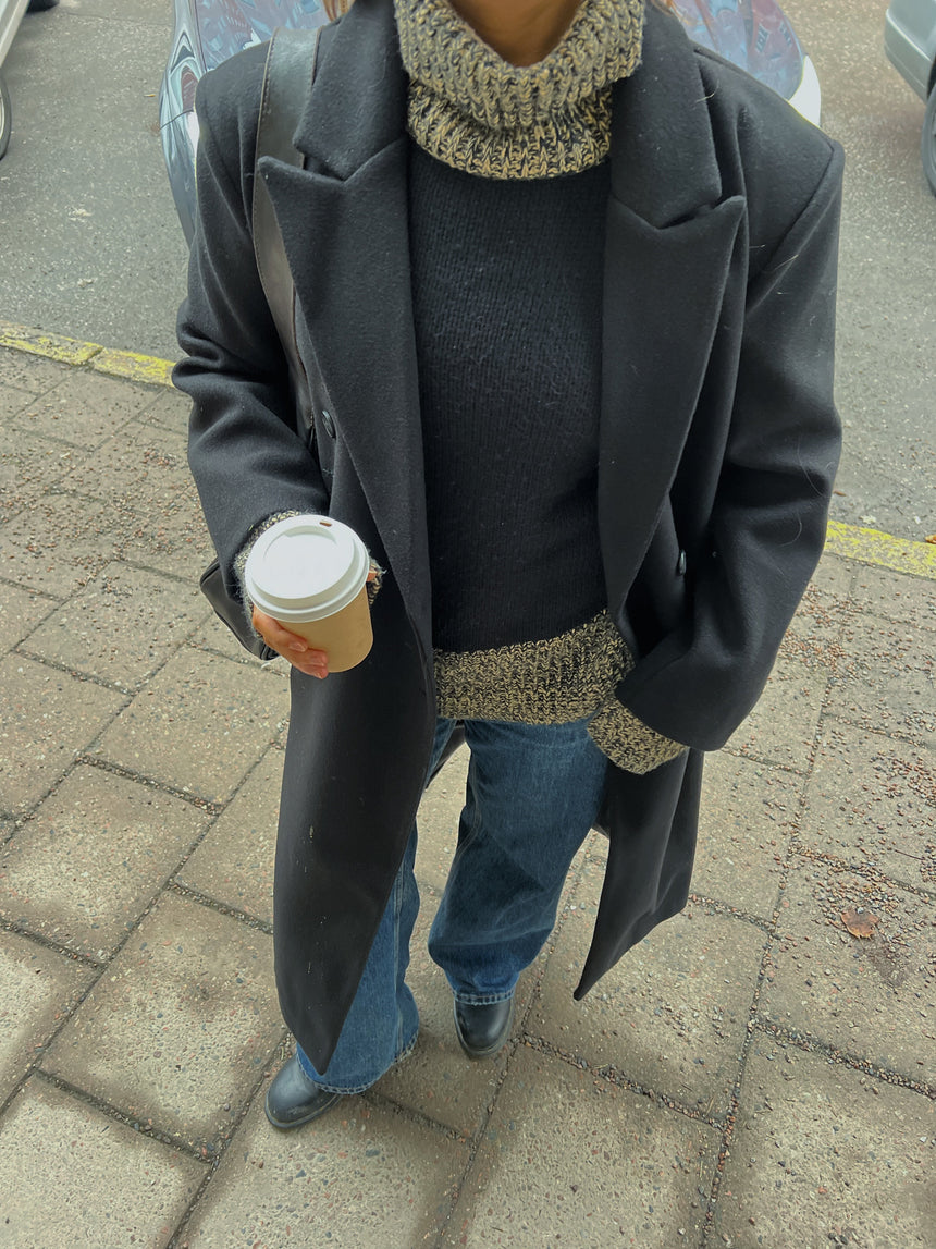 Alva oversized coat - Black