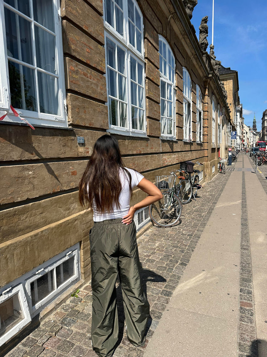 Lesley parachute pants - Khaki