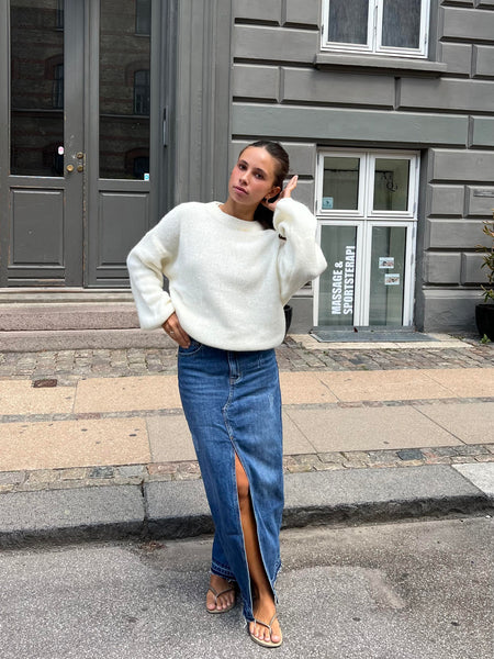 Corsa long denim skirt – - Main Image