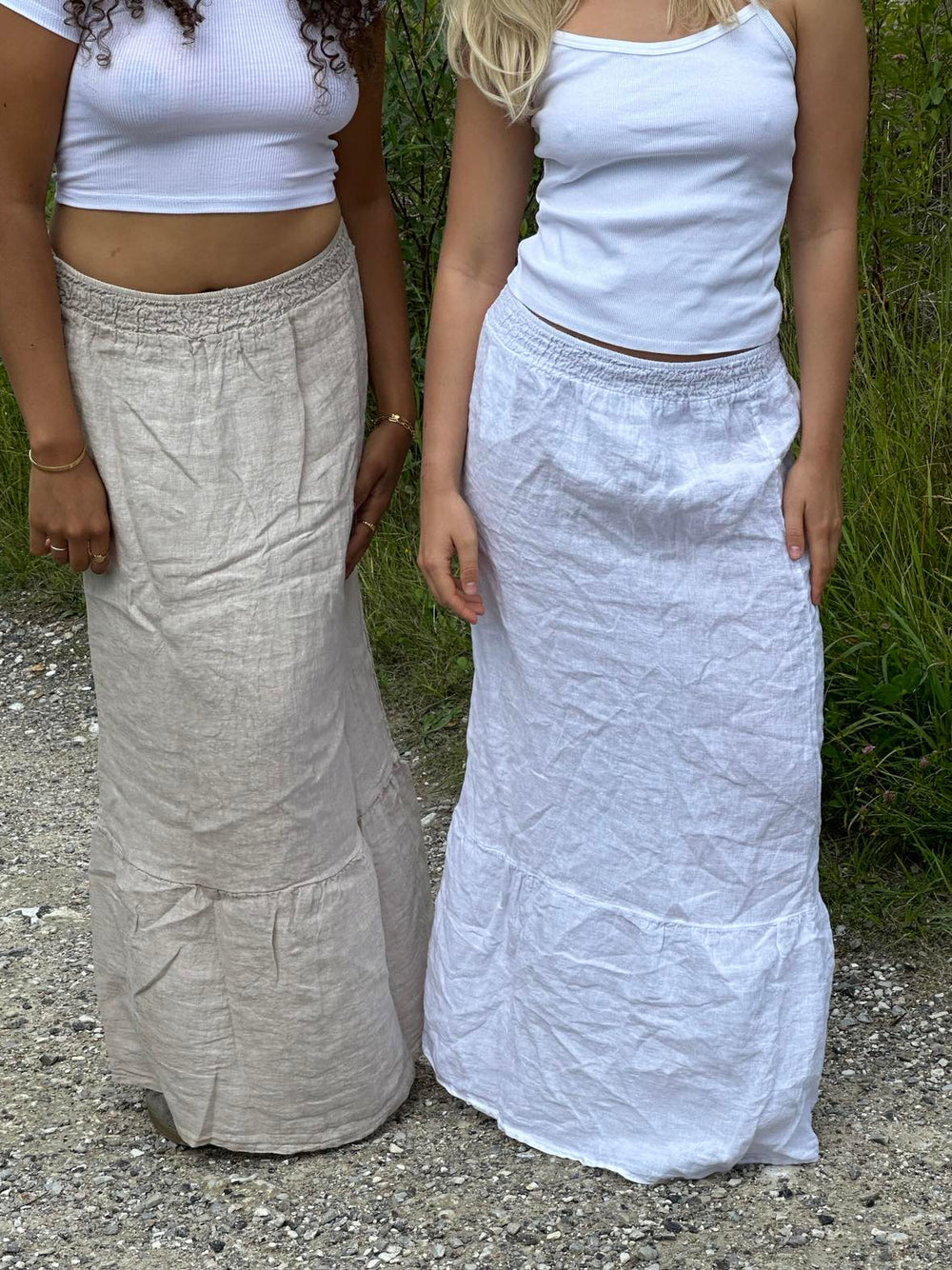 Nathalia linen skirt - beige