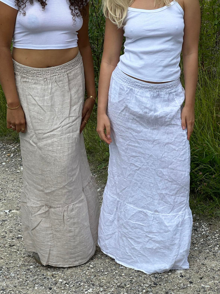 Nathalia linen skirt - beige