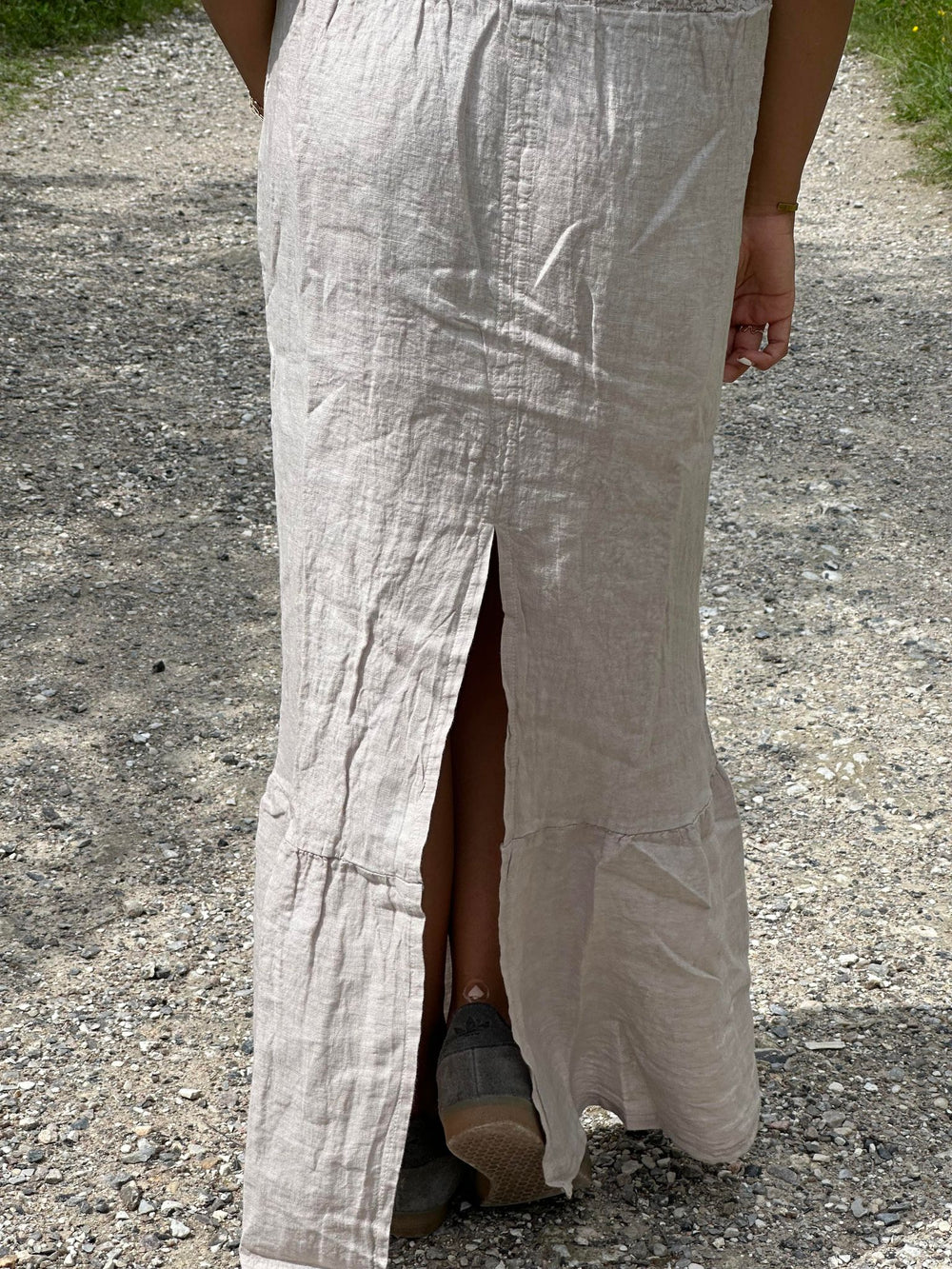 Nathalia linen skirt - beige