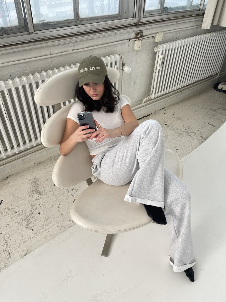 Cassie sweatpants - grey melange