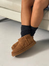 Malabo teddy boots short - Camel