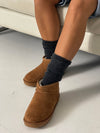 Malabo teddy boots short - Camel