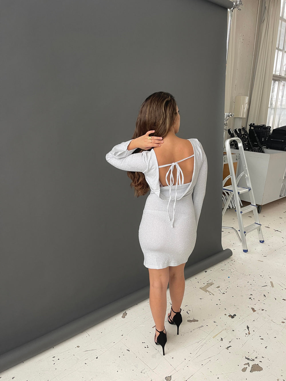 Solange glitter dress - Silver