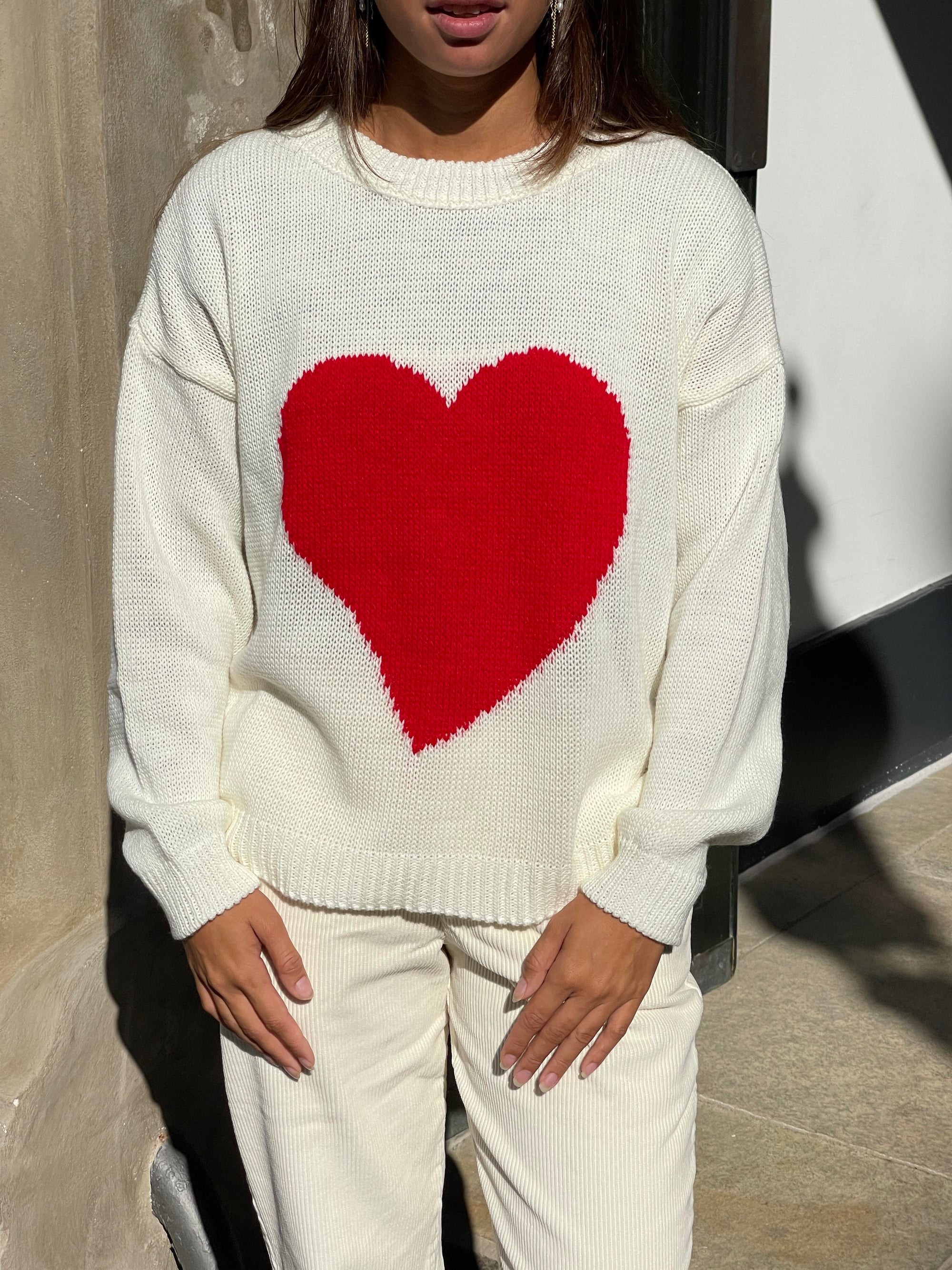 Red heart knit White –