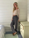 Kienna low-waisted suit pants - Grey