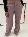 Herringbone pants - Pink