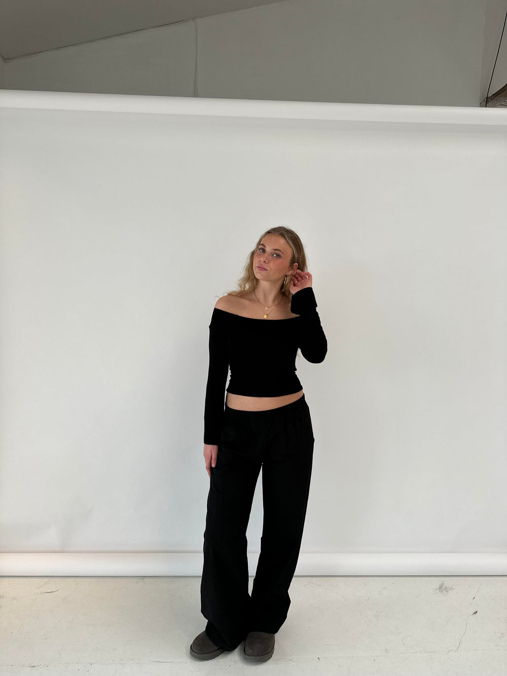 Tiff track pants - Black