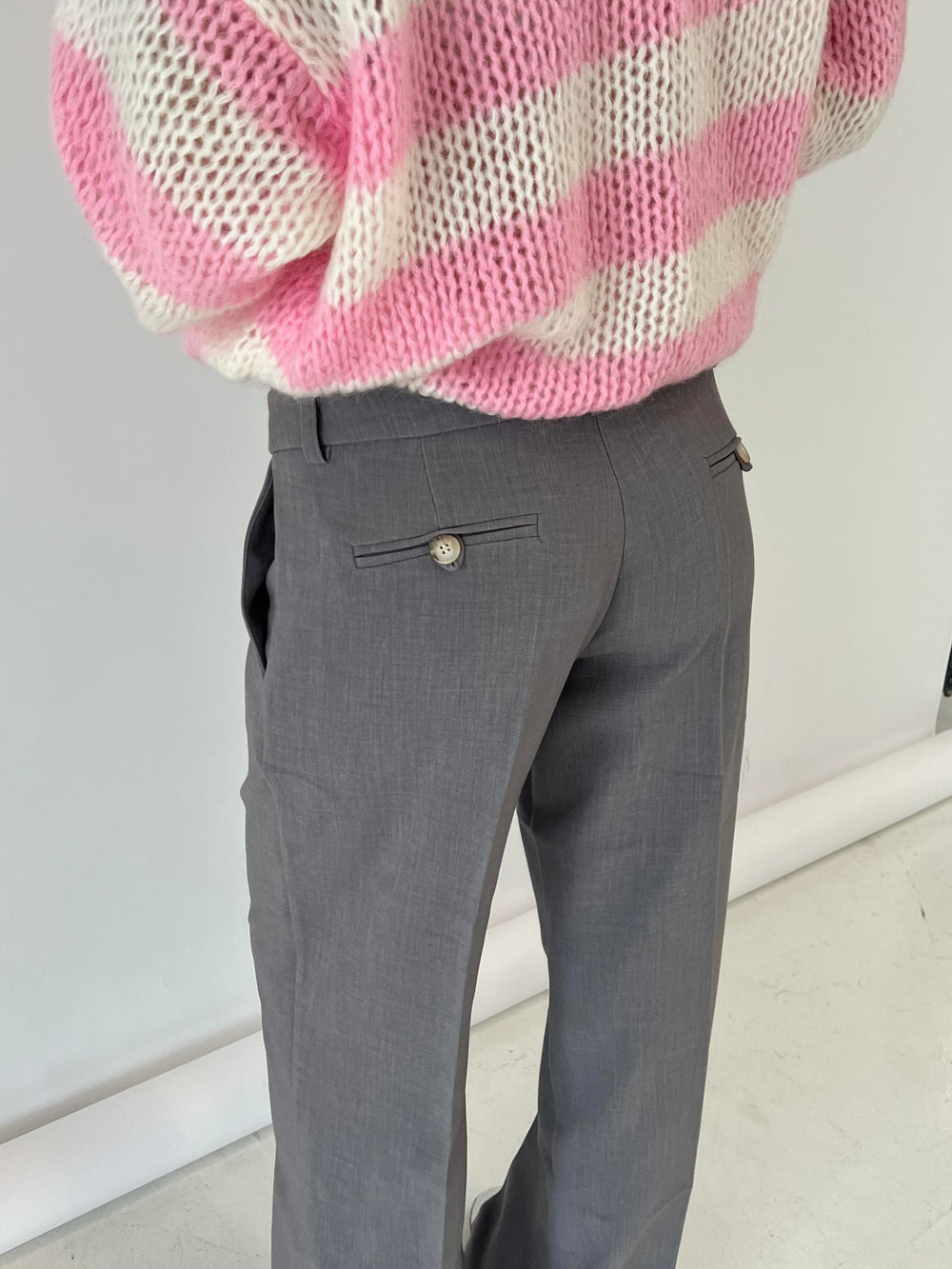 Anna Olympia low waisted suit pants - Grey