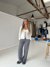 Anna Olympia low waisted suit pants - Grey