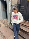 US flag knit - White
