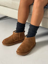 Malabo teddy boots short - Camel