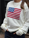 US flag knit - White