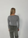 Christine long sleeve blouse - Grey