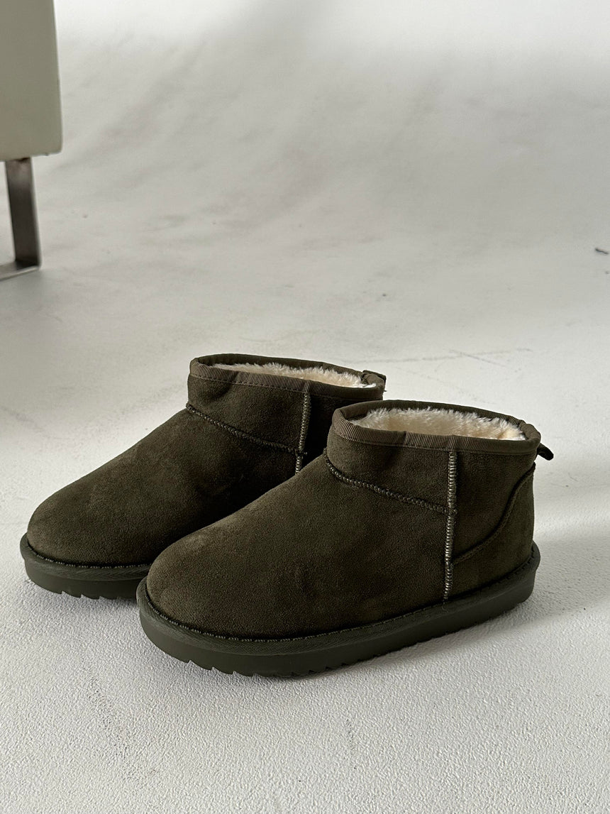 Malabo teddy boots short - Khaki