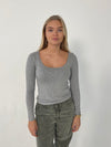 Christine long sleeve blouse - Grey