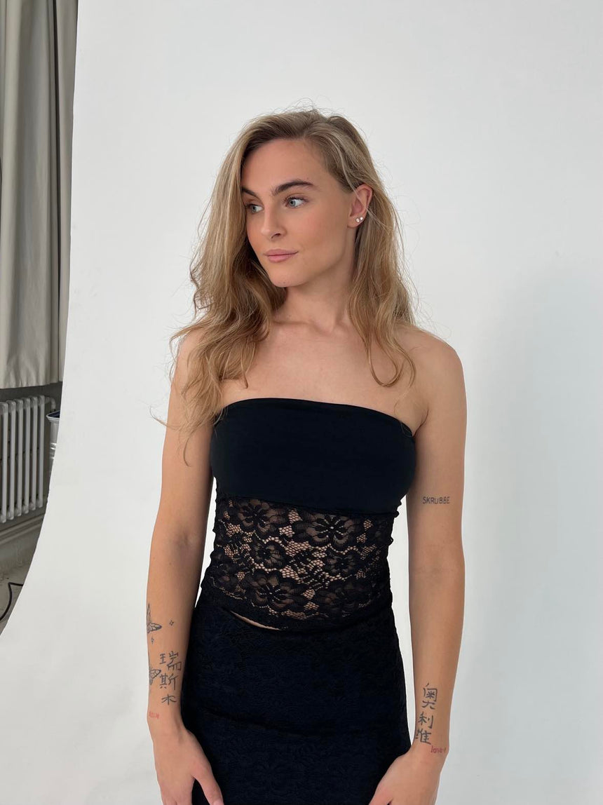 Zera lace top - Black