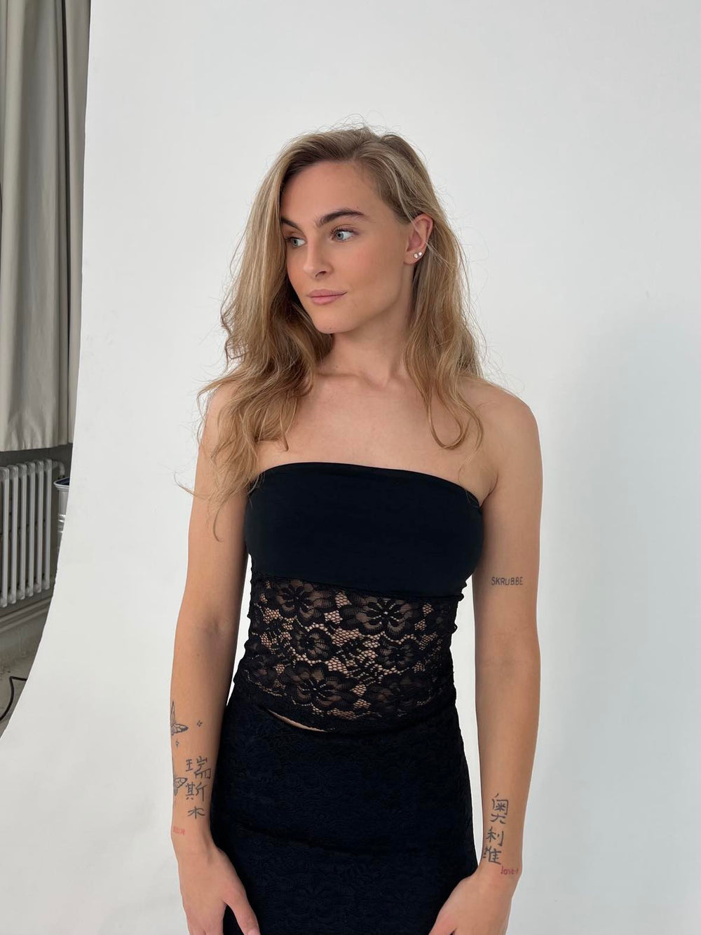 Zera lace top - Black