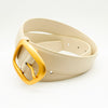 Heritage belt - White/gold