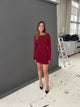 Solange glitter dress - Red