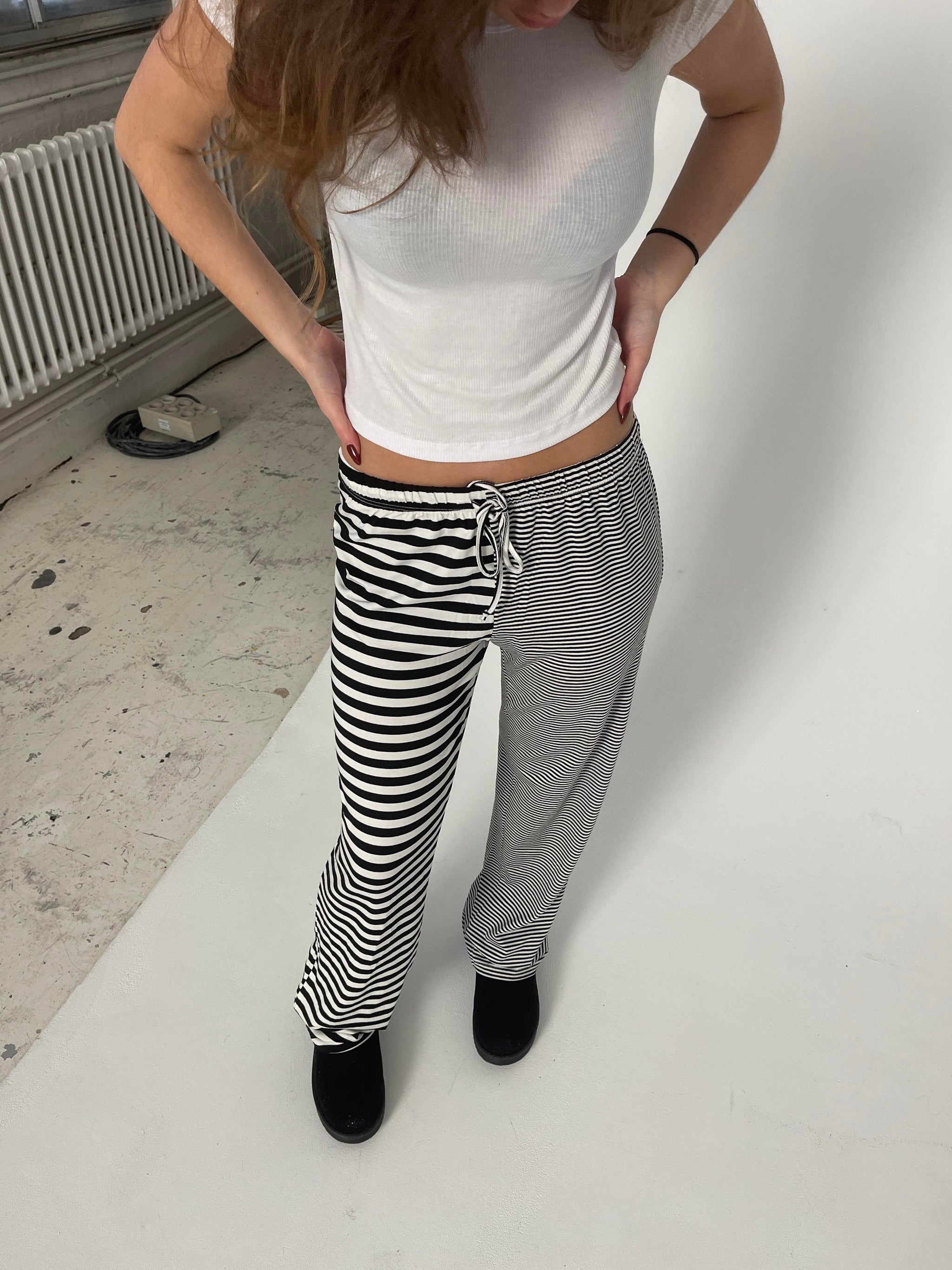 Manya striped pants - Black – Designbysi.se Manya striped pants - Black – Designbysi.se