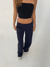 Britney low waisted suit pants - navy