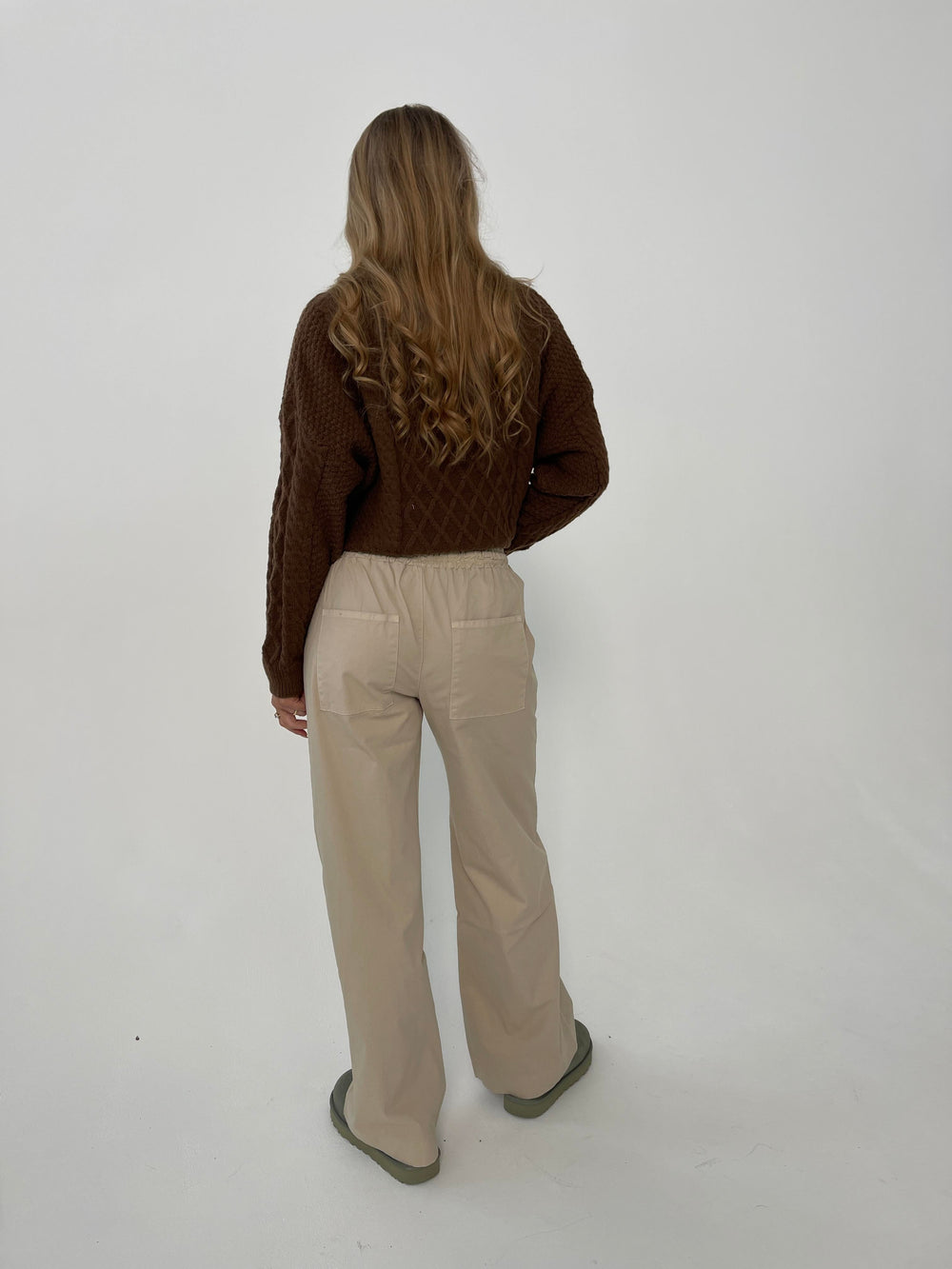 Lucille Pants with drawstring closure - Beige