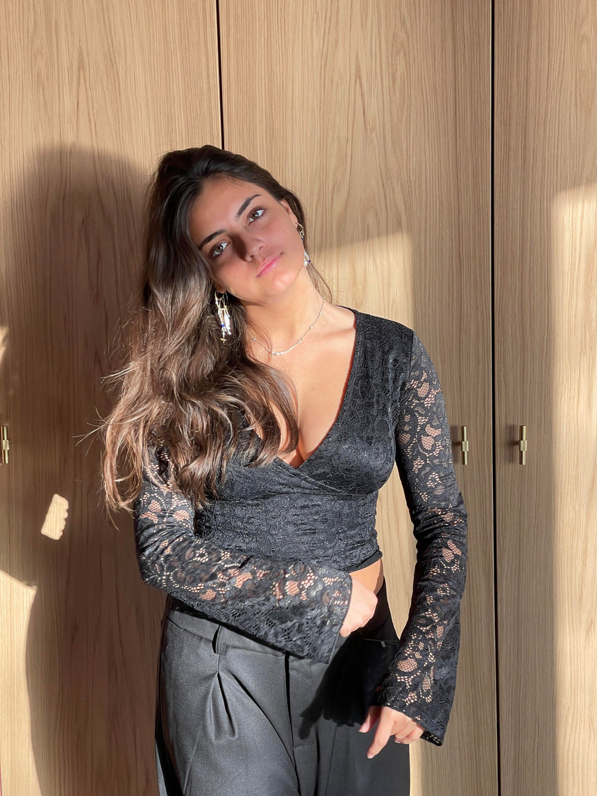 Margarita lace top - Black