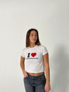 "I love Copenhagen" baby tee - white