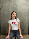 "I love Copenhagen" baby tee - white