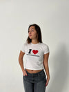 "I love Copenhagen" baby tee - white