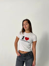 "I love Copenhagen" baby tee - white
