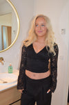 Margarita lace top - Black