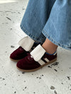 Astana sneakers with cape - Wine red