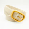Heritage belt - White/gold